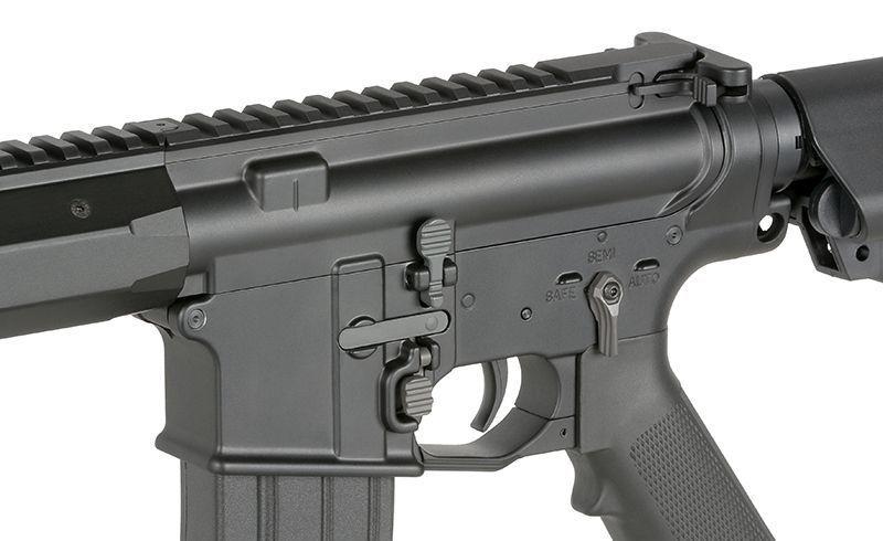 Страйкбольна гвинтівка WE13 DSG 9,5" M4/AR-15 Knight's Armament, 50 RPS, ETU - чорна [WELL PRO] WE13-3-3-BK_tw фото