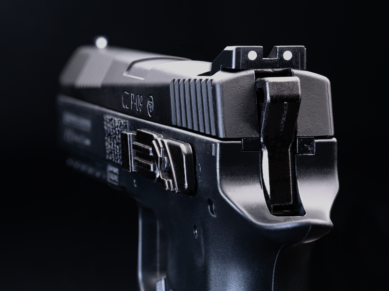 CZ P-09, 4.5 мм пневматична зброя, CO2, Блоубек, кульки (BB), чорний 17537_ag фото