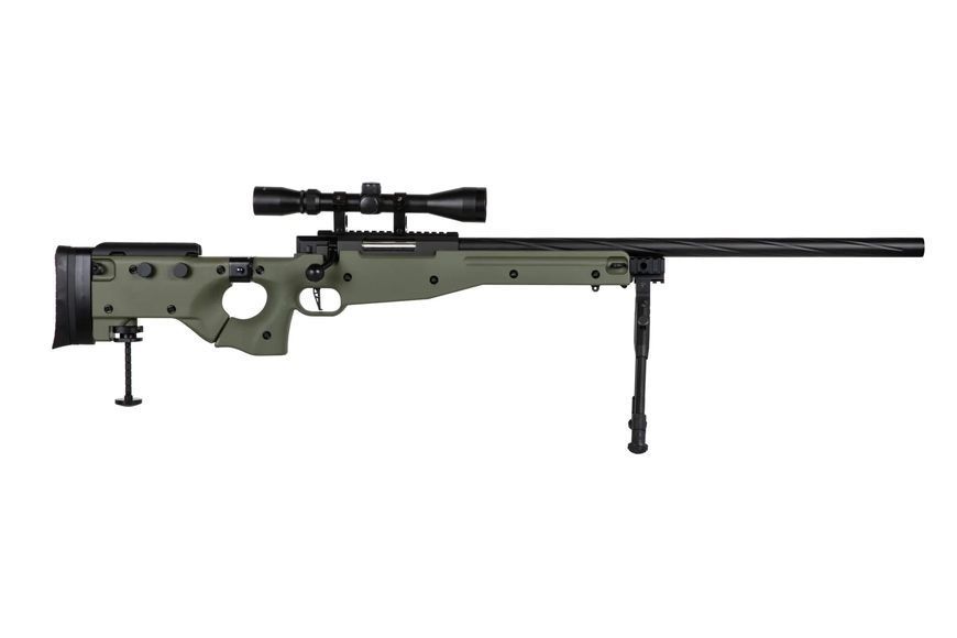Страйкбольна снайперська гвинтівка Specna Arms SA-S14 EDGE з оптикою та сошками - Олива SPE-03-039593_gf фото