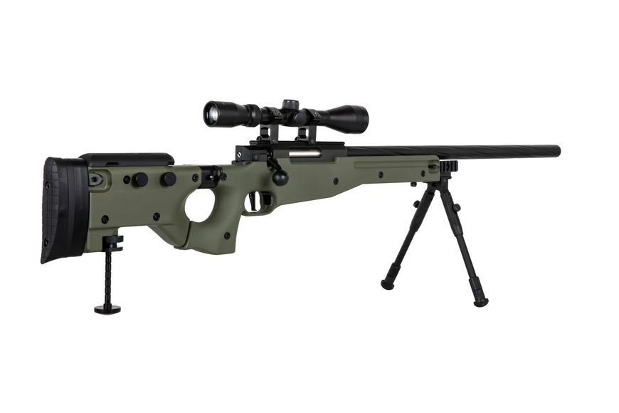 Страйкбольна снайперська гвинтівка Specna Arms SA-S14 EDGE з оптикою та сошками - Олива SPE-03-039593_gf фото