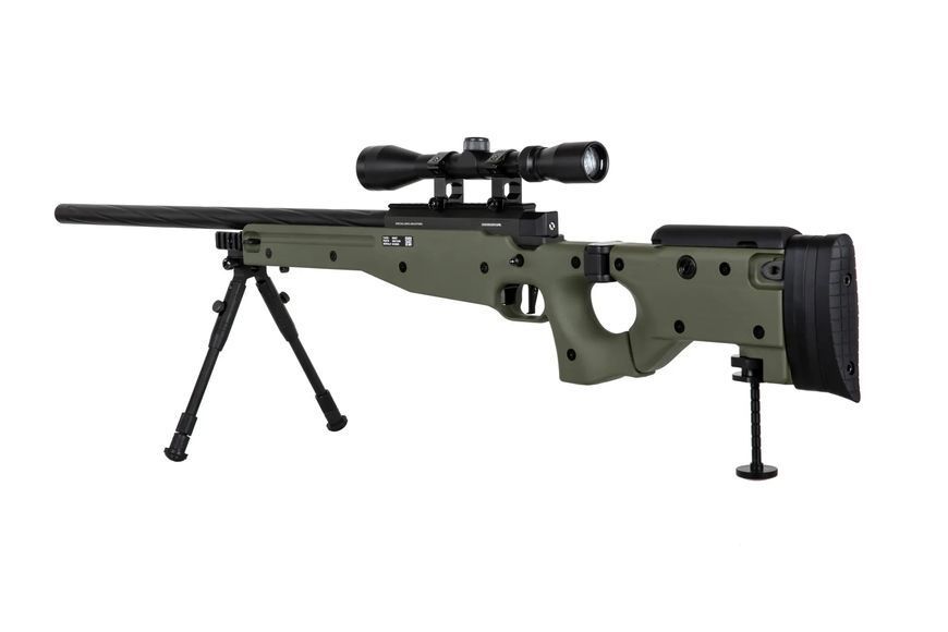 Страйкбольна снайперська гвинтівка Specna Arms SA-S14 EDGE з оптикою та сошками - Олива SPE-03-039593_gf фото
