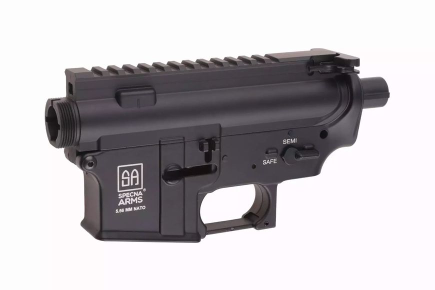 Металевий корпус для приводів типу M4/M16 LOGO [Specna Arms] (для страйкболу) SPE-09-007725 фото