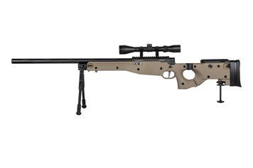 Страйкбольная снайперская винтовка Specna Arms SA-S14 EDGE с оптикой и сошками - Койот SPE-03-039592_gf фото