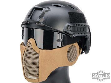 Маска сітчаста Matrix Carbon Striker з захистом вух &mdash; пісочний &mdash; Matrix 78045_evk фото