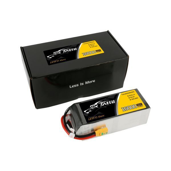 Tattu 16000mAh 22.2V 30C 6S1P LiPo акумулятор Пакет із XT90 антиіскровою свічкою TAA160006S30X_gs фото