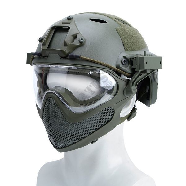 Страйкбольний шлем і маска B-Typ Piloteer Set Guerilla Tactical L HLM-26-PJ-OLV-M_ct фото