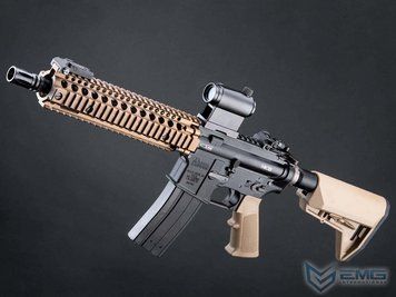 Автомат Daniel Defense Mk18 Mod.1 GBB &mdash; EMG / King Arms, чёрная и Tan 22705_evk фото