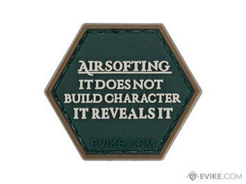Нашивка Evike / Hex Patch iAirsoft Series 2 &laquo;Airsofting & Character&raquo; &mdash; зелёная 13002_evk фото