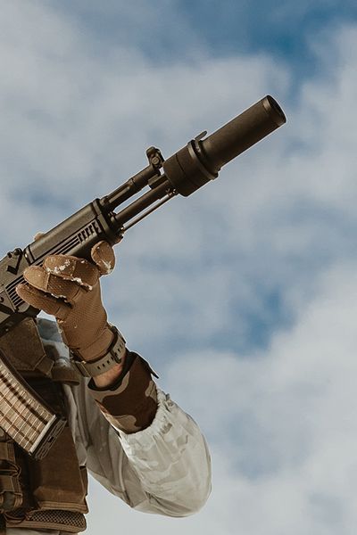 Страйкбольный глушитель PBS-1 Mini для серии AK &ndash; черный [5KU] 5KU-148_tw фото