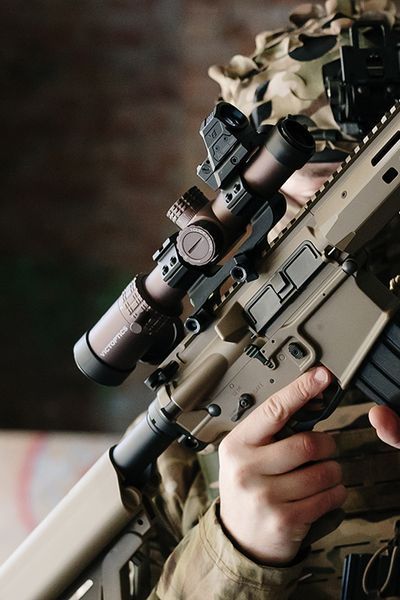 Моноблок для оптичного прицілу 25/30 мм з рівнем (Тип B) [PJ] M51615256_tw фото