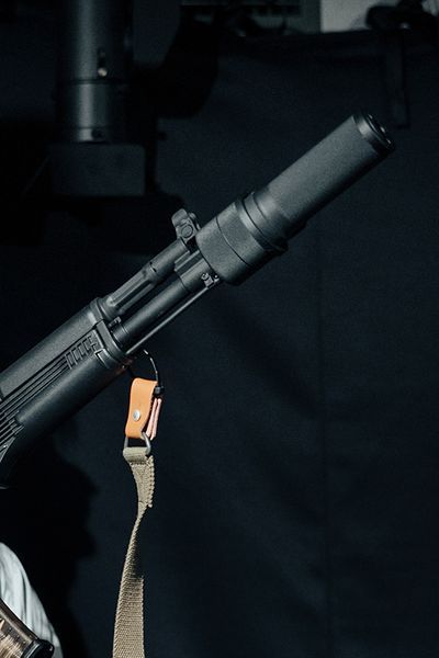 Страйкбольный глушитель PBS-1 Mini для серии AK &ndash; черный [5KU] 5KU-148_tw фото