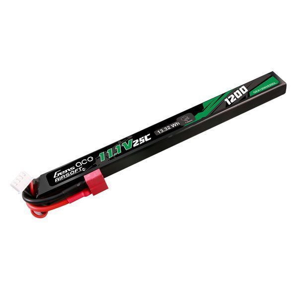 Аккумулятор для страйкбола длинный LiPo 11,1В 1200мАч 25C Deans T Gens Ace GEA12003S25DL_gs фото