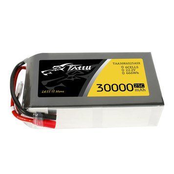 Tattu 30000mAh 22.2V 25C 6S1P Lipo акумулятор Pack with AS150+XT150 TAA30K6S25ASX_gs фото