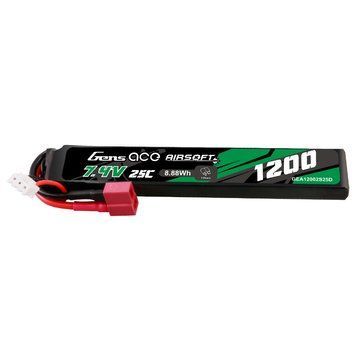 Gens Ace 25C 1200mAh 3S1P 11.1V Airsoft LiPo Battery T-Plug GEA12002S25D_gs фото