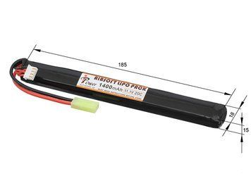 Акумулятор Li-Po 1400mAh 11.1V 20C Stick (стик) [IPower] IP-LIPO-1400-11.1-STICK_tw фото