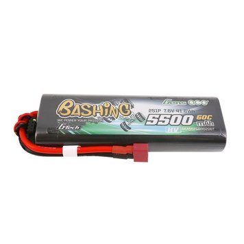 Gens ace G-Tech 5500mAh 7.6V 2S1P 60C HV автомобіль Lipo акумулятор Pack Hardcase 20# з T-штекером GEA552S60D20GT_gs фото