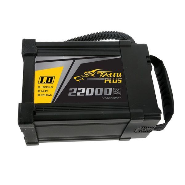Tattu Plus 1.0 22000mAh 44.4V 25C 12S1P Lipo акумулятор Упаковка з AS150U штекером TAA22K12SP25A_gs фото