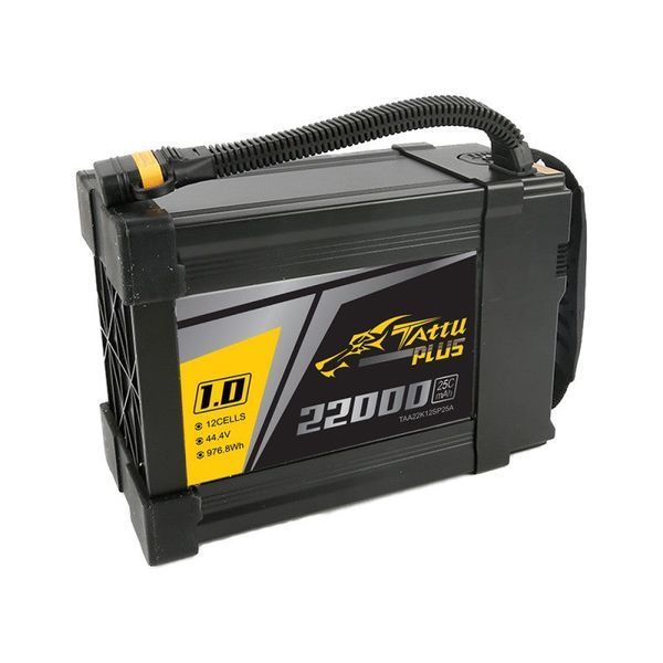 Tattu Plus 1.0 22000mAh 44.4V 25C 12S1P Lipo акумулятор Упаковка з AS150U штекером TAA22K12SP25A_gs фото