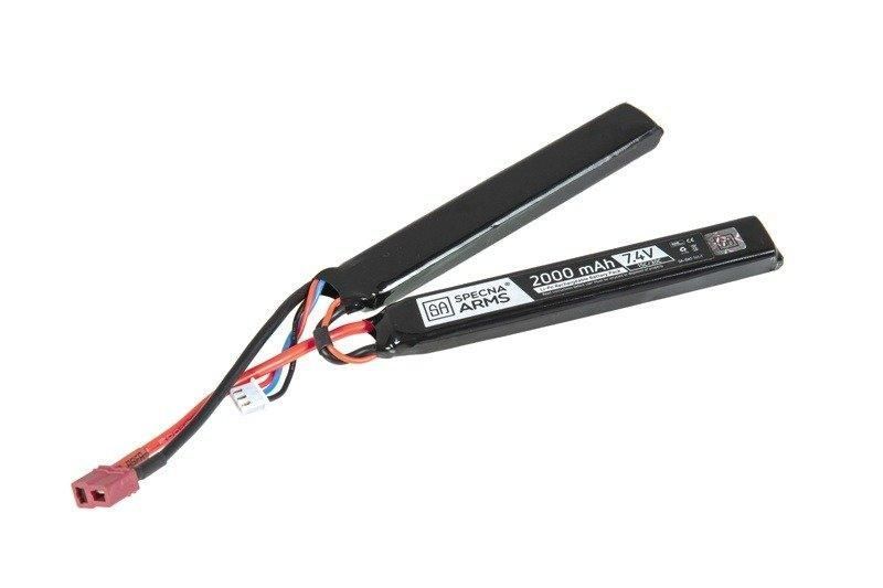 Аккумулятор LiPo 7,4 V 2000mAh 15/30C - 2-модульный - T-Connect (Deans) [Specna Arms] (для страйкбола) SPE-06-024609 фото
