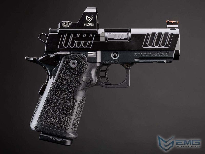 Пістолет EMG / Savia Staccato CS Compact 2011 GBB &mdash; чорний 118527_evk фото