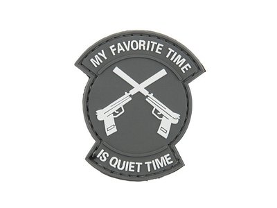 Нашивка QUIET TIME PVC 1 [8FIELDS] PVC PATCH-M.F.T.I.Q.T-BK фото