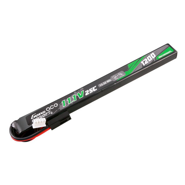 Аккумулятор для страйкбола Long LiPo 11,1 В 1200 мАч 25C mini Tamiya Gens Ace GEA12003S25TL_gs фото