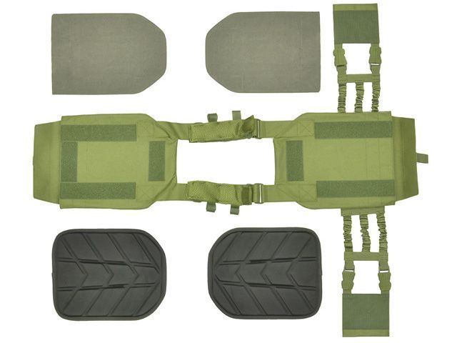 Штурмовая плитоноска Buckle Up Assault Plate Carrier Laser-Cut с подсумоком под магазины &ndash; Олива (Olive) [8FIELDS] M51611072-TAN_tw фото
