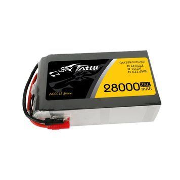 Tattu 28000mAh 22.2V 25C 6S1P Lipo акумулятор Pack with AS150+XT150 TAA28K6S25ASX_gs фото