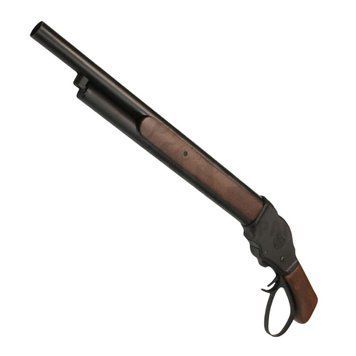 Дробовик 6mmProShop M1887 Terminator by S&T газовый, Sawed Off / Wide Lever &mdash; чёрный/дерево 34131_evk фото