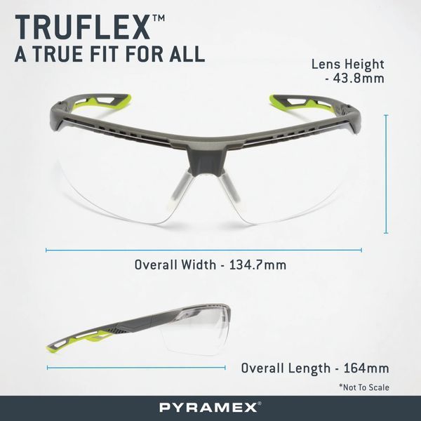 Захисні окуляри Pyramex Truflex (gray) Anti-Fog, cірі в чорно-сірій оправі PM-TRFXB-GR1 фото