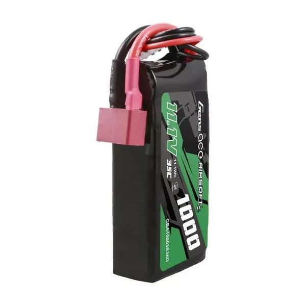 Аккумулятор Gens ace 35C 1000mAh 3S1P 11.1V LiPo для страйкбола с разъёмом T-Deans GEA10003S35D_BR фото