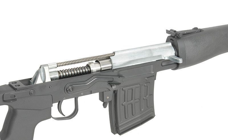 SVD Airsoft Bolt Action Sniper Rifle - Black [AGM] AGMSVDB_BR фото