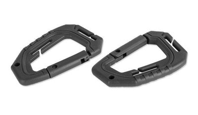 Mil-Tec Tactical Carabiner MOLLE - 2 pcs. - Black - 15922502 (для страйкболу) 18239 фото