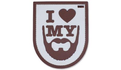 101 Inc. - 3D Patch - I Love My Beard - Desert 14644 фото