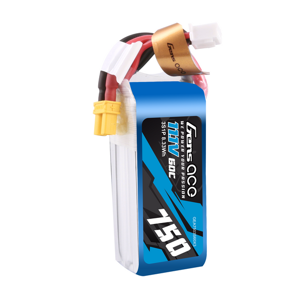 GENS ACE 750MAH 11.1V 60C 3S1P LIPO аккумулятор PACK WITH XT30 GEA7503S60X3_gs фото