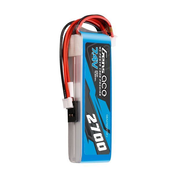 Gens ace 2700mAh 7.4V 2S Lipo акумулятор з роз&rsquo;ємом Futaba+JST-EHR GEA27002STXFJ_gs фото