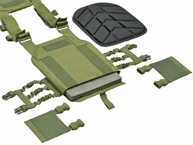 Штурмовая плитоноска Laser-Cut "Buckle Up" с подсумоком под магазины AR15/AK - Черный Мультикам / MB [8Fields] M51611072-MB_tw фото