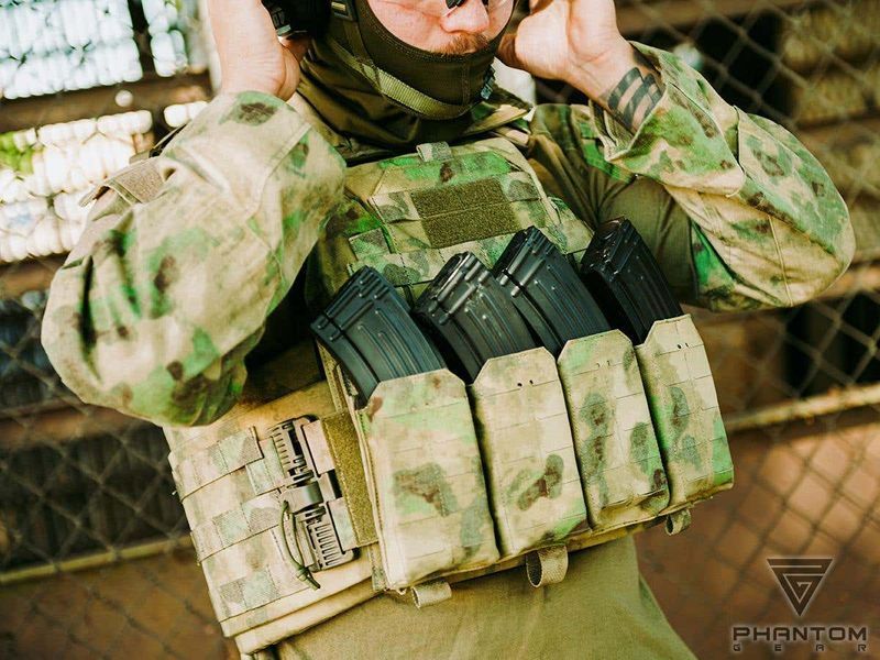 Плейт-керієр Phantom Gear Red &laquo;Zaslon&raquo; з системою фастексів QD &mdash; A-TACS FG &mdash; Phantom Gear 124472_evk фото