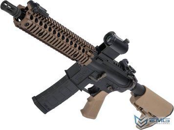 Автомат EMG / King Arms Colt M4 SOPMOD Block II 9\" &mdash; AEG, 410 FPS &mdash; пісочний 85081_evk фото
