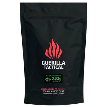 М'ячі для страйкболу BIO BB Guerilla Tactical 0,32г 1000 шт DA-BB-032-1000-BIO_ct фото