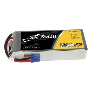Tattu 16000mAh 14.8V 30C 4S1P Lipo аккумулятор Пакет с EC5 TAA16K4S30EC5_gs фото
