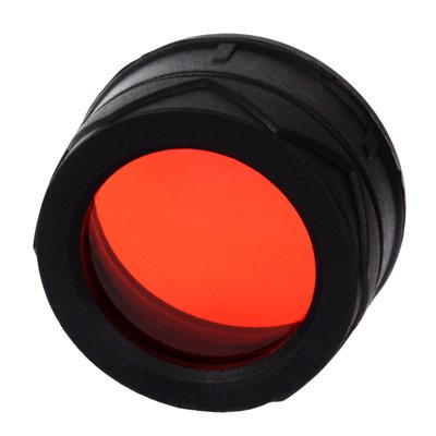 Диффузор фильтр для фонарей Nitecore NFR34 (34mm), красный 6-1028 фото