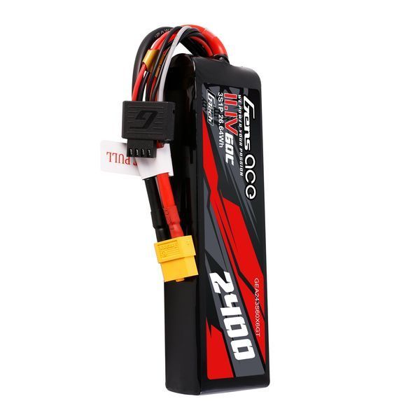 Gens ace G-Tech 2400mAh 3S 11.1V 60C Lipo акумулятор З XT60 штекером GEA243S60X6GT_gs фото