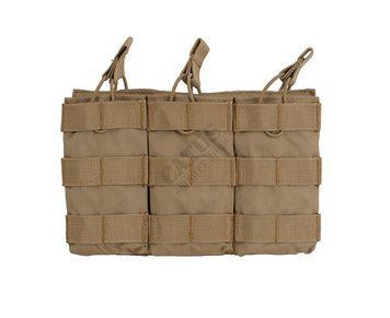 Подсумок MOLLE тройной для магазинов М4 открытый 8FIELDS KM51613021-TAN_ct фото
