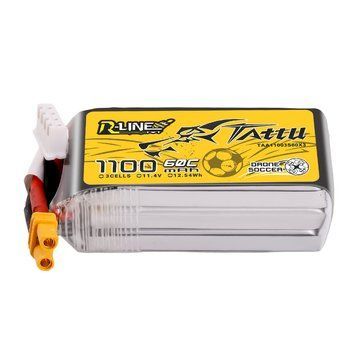 Tattu 1100mAh 11.4V 60C 3S1P Lipo акумулятор Pack with XT30 Plug TAA11003S60X3_gs фото