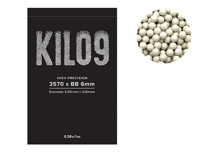 Страйкбольні кульки KILO9 0.28 g 3570шт 0.28G 1KG-PLASTIC_BR фото