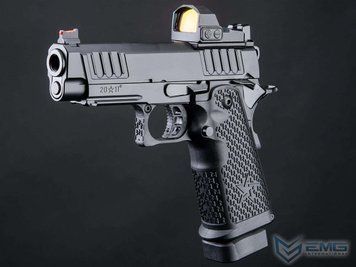 Пістолет EMG Helios Staccato C2 Compact 2011 GBB &mdash; VIP Grip / Standard &mdash; чорний &mdash; EMG / Staccato 108890_evk фото