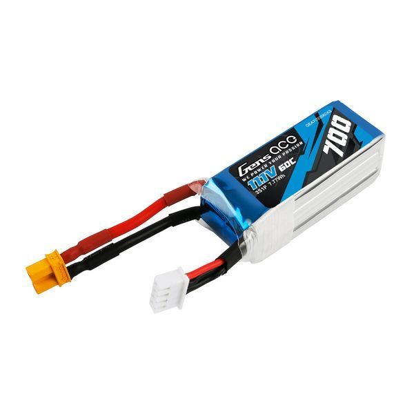 Gens ace 700mAh 11.1V 60C 3S1P Lipo аккумулятор Пакет с XT30 для OMPHOBBY M2 &LOGO200 GEA7003S60X3_gs фото