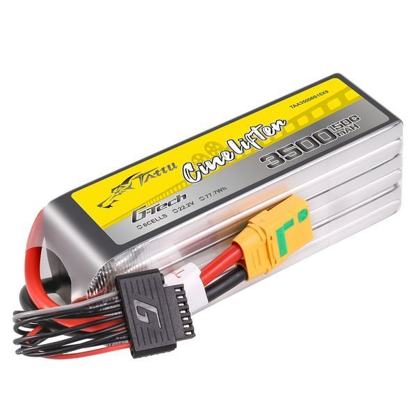 Tattu G-Tech 3500mAh 22.2V 150C 6S1P Lipo акумулятор Упаковка з XT90 TAA35006S15X9_gs фото