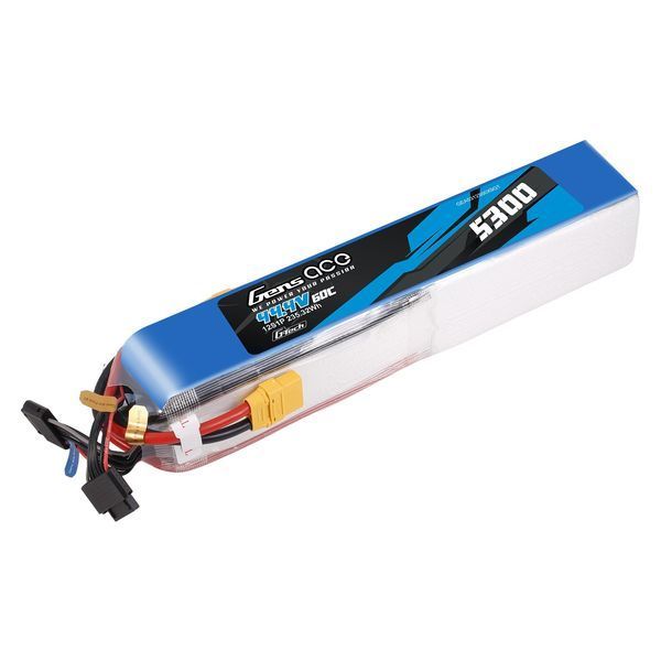 Gens Ace G-Tech 5300mAh 44.4V 60C 12S1P аккумулятор Упаковка с вилкой XT90 GEA5312S60X9GT_gs фото